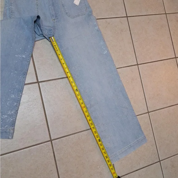 Maeve (Anthropologie) "The Colette Full-Length Sparkle Jeans" - Picture 8 of 12